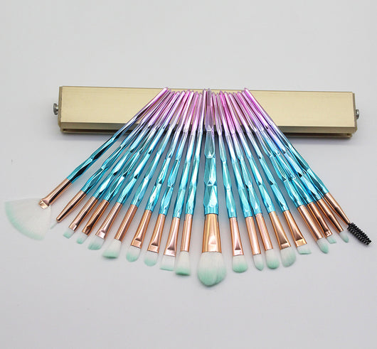 Set de Brochas de Maquillaje Diamond Multicolor Premium - Image 6
