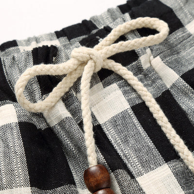 Pantalones Cortos de Algodón Rectos para Playa - Largo Cinco Puntos - Image 11