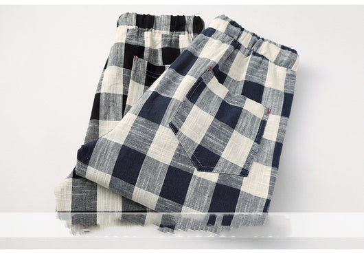 Pantalones Cortos de Algodón Rectos para Playa - Largo Cinco Puntos - Image 3