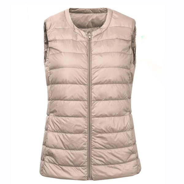 Chaleco Acolchado Ligero para Mujer - Talla Grande, Invierno y Otoño