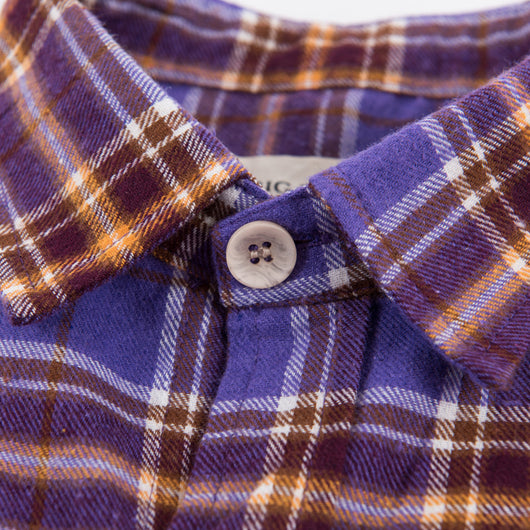Camisa Cuadros Holgada Manga Larga con Dobladillo - Image 6