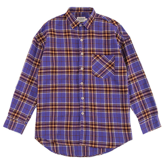Camisa Cuadros Holgada Manga Larga con Dobladillo - Image 3