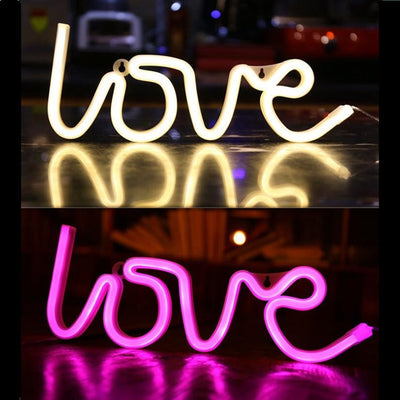 Letrero Neon LED Amor Siamés - Lámpara Decorativa de Luz Cálida - Image 3