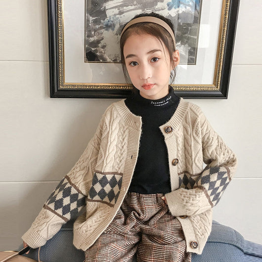 Cardigan Tejido Casual para Niños - Colección Otoño