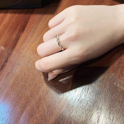 Anillo Abierto Trenzado Estilo Asiático - Image 11