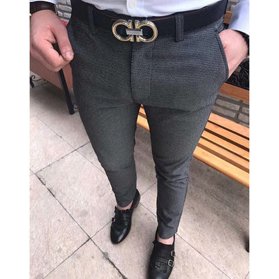 Pantalones Casuales Ajustados para Traje Ejecutivo Hombre - Image 3