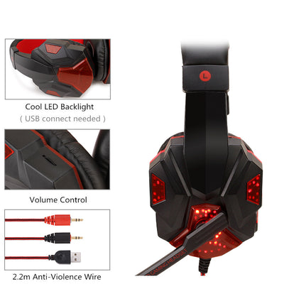 Headset Gaming PS4 con Luces LED Sincronizadas - Image 7