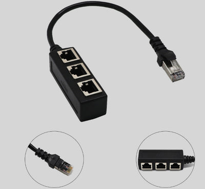 Divisor RJ45 Ethernet 1 a 3 Puertos - Extensor de Red LAN - Image 5