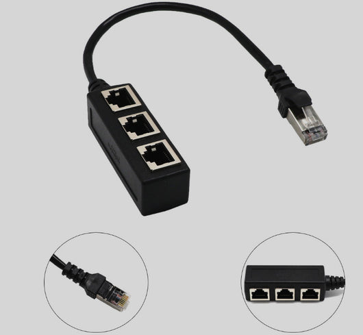 Divisor RJ45 Ethernet 1 a 3 Puertos - Extensor de Red LAN - Image 5