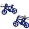 Gemelos Personalizados Bicicleta Azul - Camisas de Puño Francés