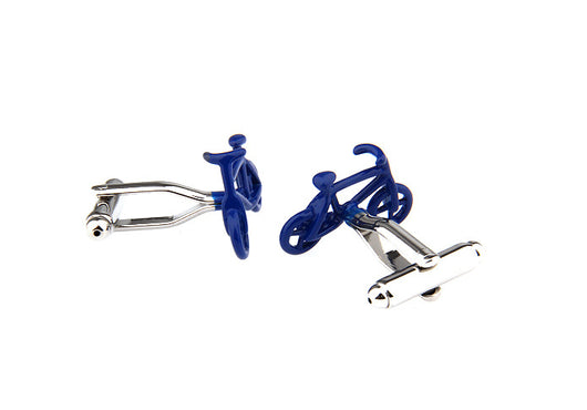 Gemelos Personalizados Bicicleta Azul - Camisas de Puño Francés - Image 5