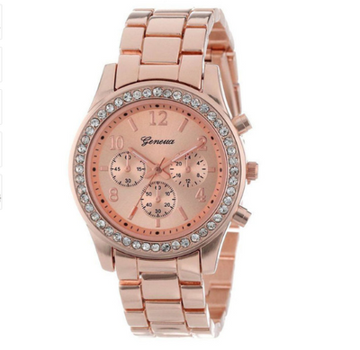Reloj Pulsera de Diamantes con Correa de Acero Inoxidable - Image 5