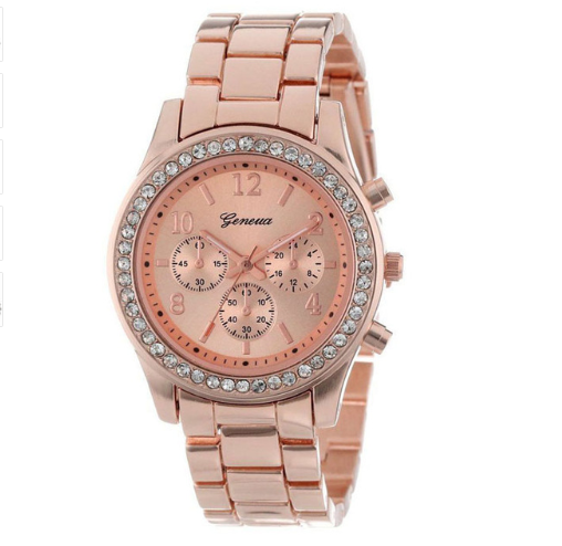 Reloj Pulsera de Diamantes con Correa de Acero Inoxidable - Image 5