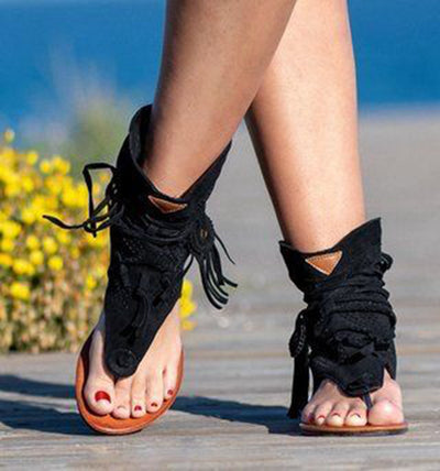 Sandalias Planas Cómodas con Flecos Esmerilados - Image 10