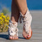 Sandalias Planas Cómodas con Flecos Esmerilados