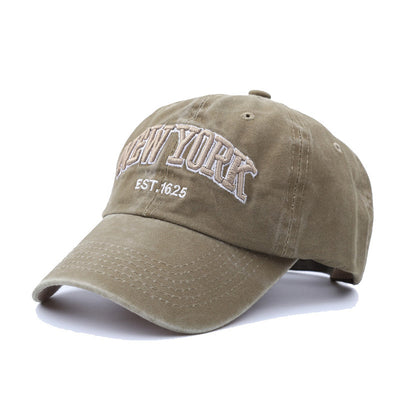 Gorra de Béisbol Vintage con Bordado de Letras y Tela Lavada - Image 3