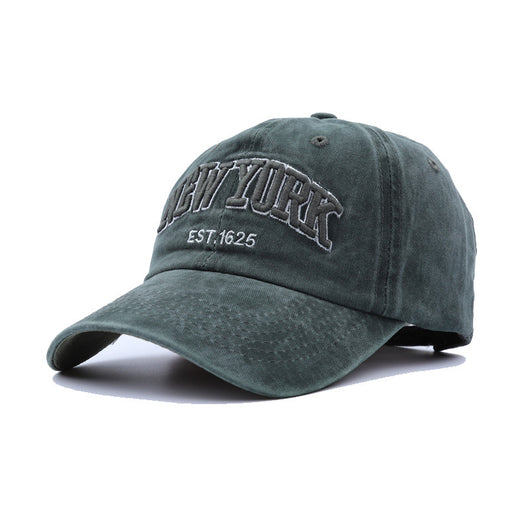 Gorra de Béisbol Vintage con Bordado de Letras y Tela Lavada