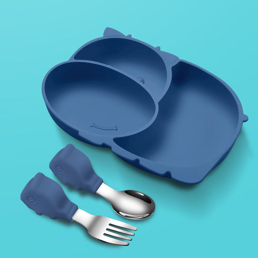 Juego de Platos Divididos para Niños con Compartimentos