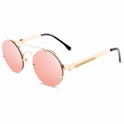 Gafas de Sol Retro Punk con Marco Redondo y Varillas Flexibles - Image 12