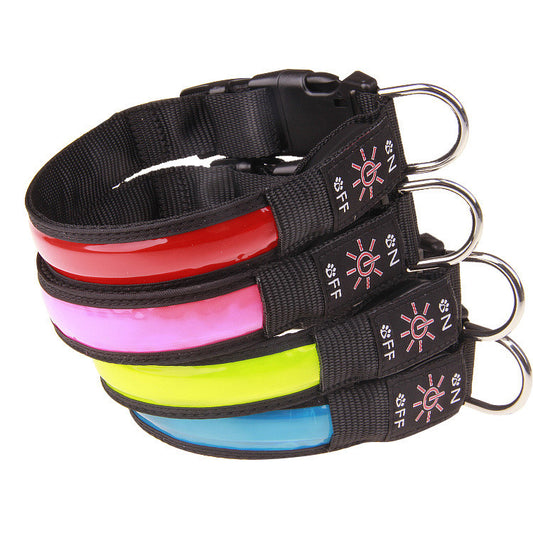 Collar Luminoso Recargable para Perros Golden Retriever y Mascotas