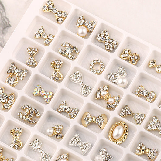 Set de Decoración de Uñas con Diamantes de Lujo - Joyas Brillantes Mixtas - Image 14