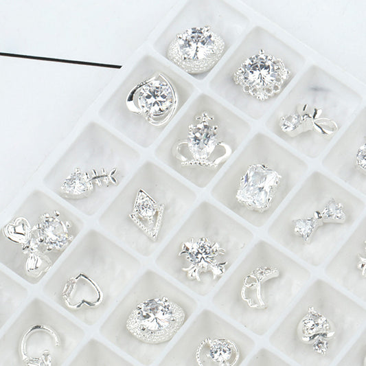 Set de Decoración de Uñas con Diamantes de Lujo - Joyas Brillantes Mixtas