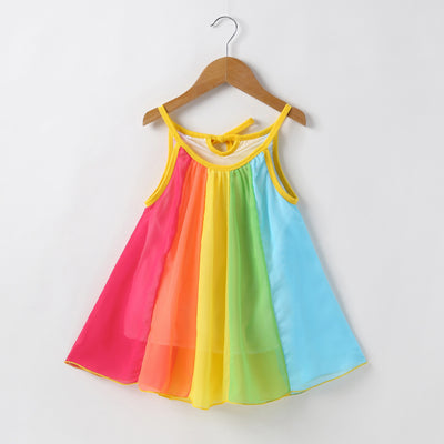 Vestido Infantil Arcoíris de Algodón con Mangas Largas - Image 9