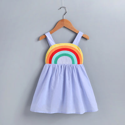 Vestido Infantil Arcoíris de Algodón con Mangas Largas - Image 12