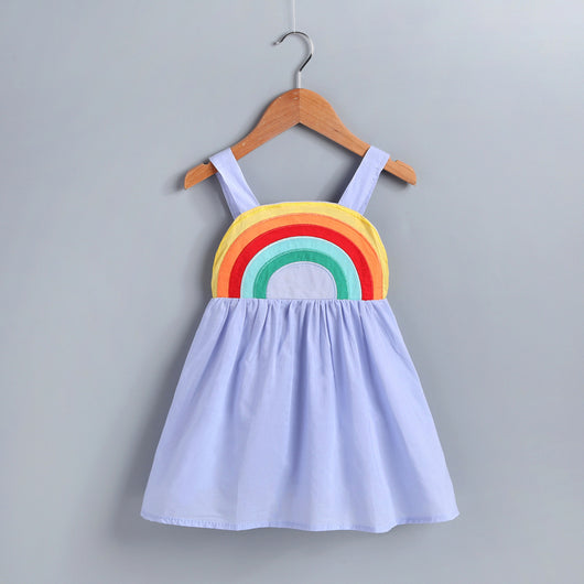 Vestido Infantil Arcoíris de Algodón con Mangas Largas - Image 12