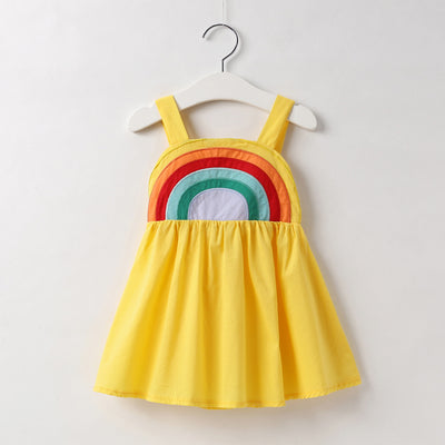 Vestido Infantil Arcoíris de Algodón con Mangas Largas - Image 13