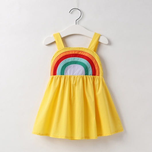 Vestido Infantil Arcoíris de Algodón con Mangas Largas - Image 13