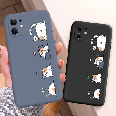 Funda para iPhone 12 con Gato de Dibujos Animados Compatible con Apple - Image 4