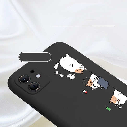Funda para iPhone 12 con Gato de Dibujos Animados Compatible con Apple - Image 3