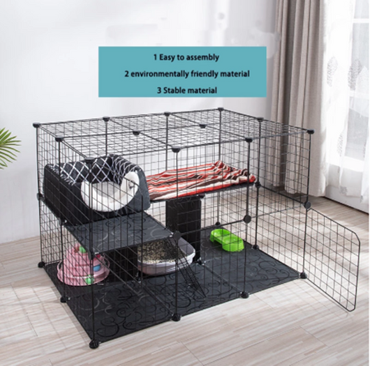 Corral Modular para Gatos Interior - Jaula Armable de Alambre - Image 7