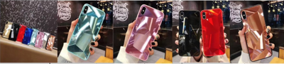 Funda iPhone X Max con Diseño de Diamante 3D y Cristal Aurora - Image 10