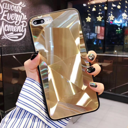 Funda iPhone X Max con Diseño de Diamante 3D y Cristal Aurora - Image 13
