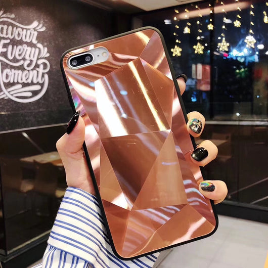 Funda iPhone X Max con Diseño de Diamante 3D y Cristal Aurora - Image 15