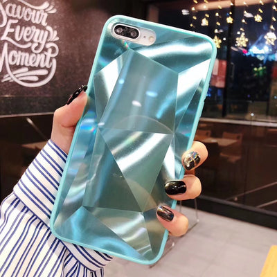 Funda iPhone X Max con Diseño de Diamante 3D y Cristal Aurora - Image 14