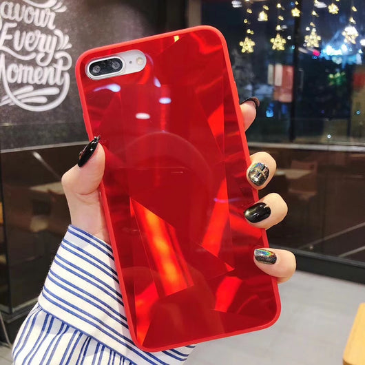 Funda iPhone X Max con Diseño de Diamante 3D y Cristal Aurora - Image 9