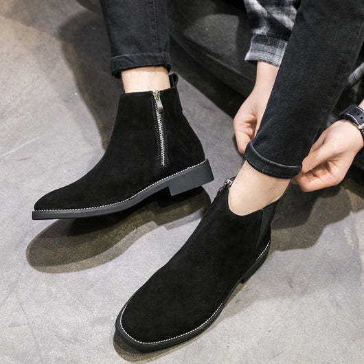 Botas de Cuero Estilo Británico Caña Media para Otoño - Image 15