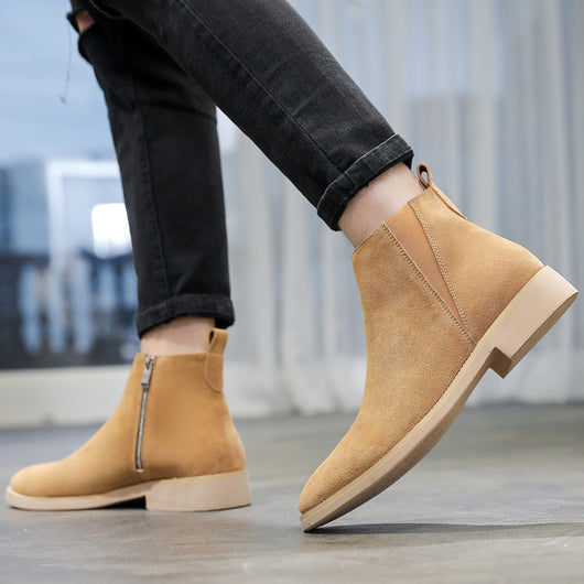 Botas de Cuero Estilo Británico Caña Media para Otoño - Image 17