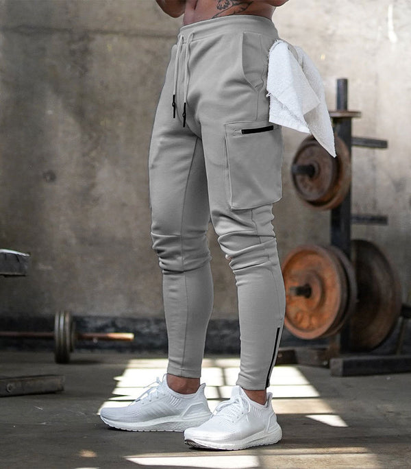 Pantalones Deportivos Casuales con Cierre para Hombre