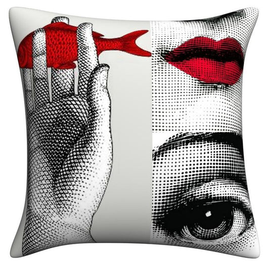Funda de Almohada de Lino Italiano Serie Art para Dormitorio y Sala de Estar - Image 21