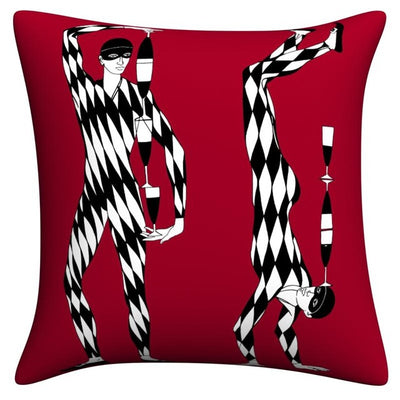 Funda de Almohada de Lino Italiano Serie Art para Dormitorio y Sala de Estar - Image 22
