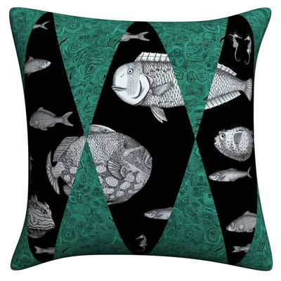 Funda de Almohada de Lino Italiano Serie Art para Dormitorio y Sala de Estar - Image 3