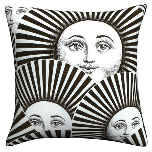 Funda de Almohada de Lino Italiano Serie Art para Dormitorio y Sala de Estar