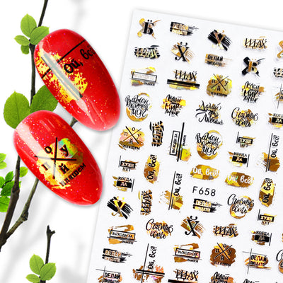 Pegatinas de Uñas Frutas Verano Dorado y Plateado - Image 17