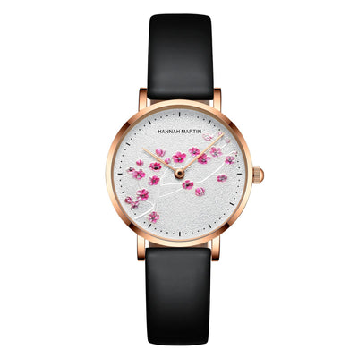 Reloj Elegante Flor de Cerezo Oro Rosado para Estudiantes y Mujeres - Image 7