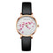 Reloj Elegante Flor de Cerezo Oro Rosado para Estudiantes y Mujeres