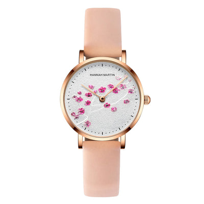 Reloj Elegante Flor de Cerezo Oro Rosado para Estudiantes y Mujeres - Image 6